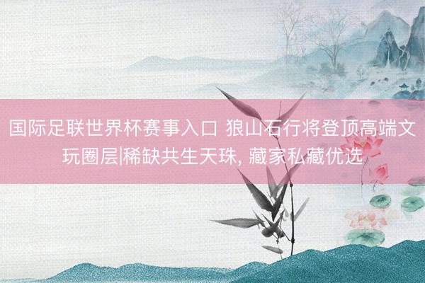 国际足联世界杯赛事入口 狼山石行将登顶高端文玩圈层|稀缺共生天珠， 藏家私藏优选